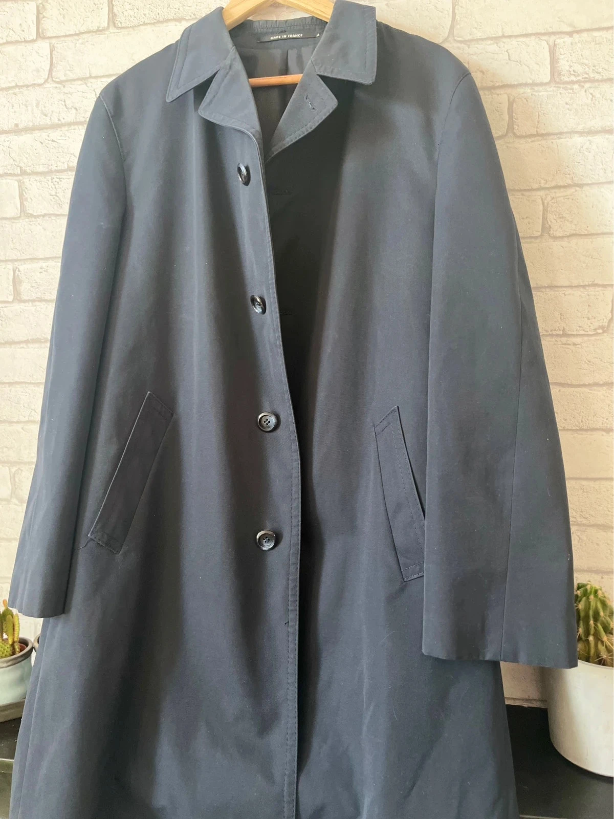 Lange marineblauwe jas – Maat 44 – Merk Nino – photo 3